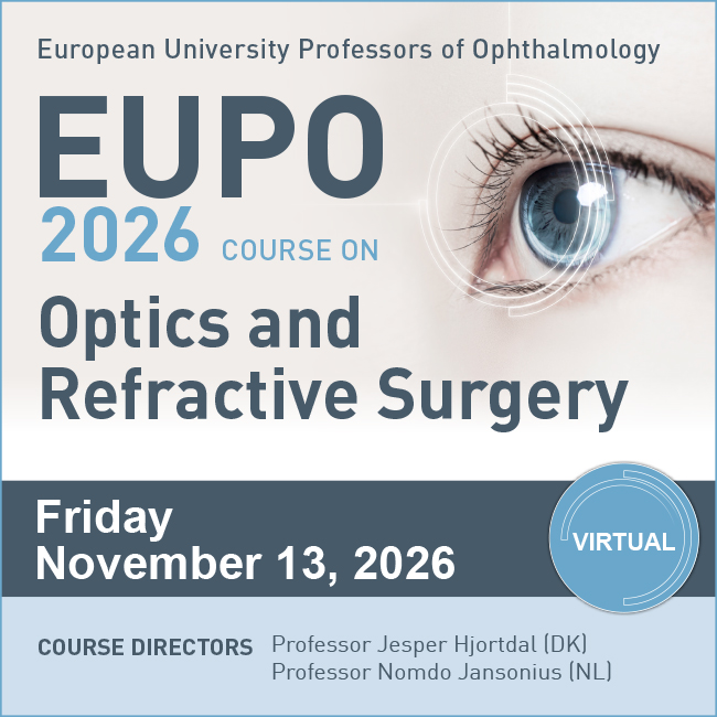 Announcement EUPO Course 2026 Optics and Refractive Surgery